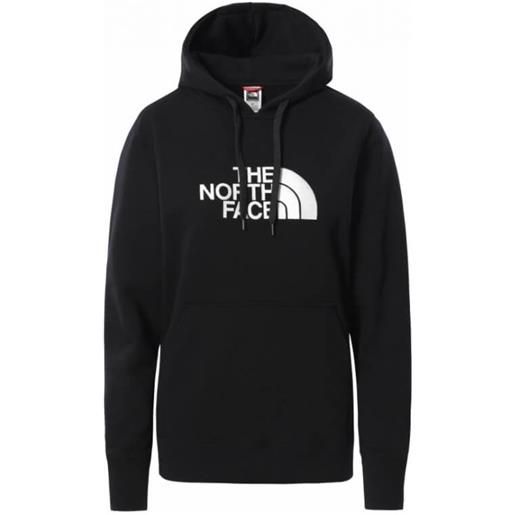 The North Face w drew peak pullover hoodie felpa capp nera logo bia donna