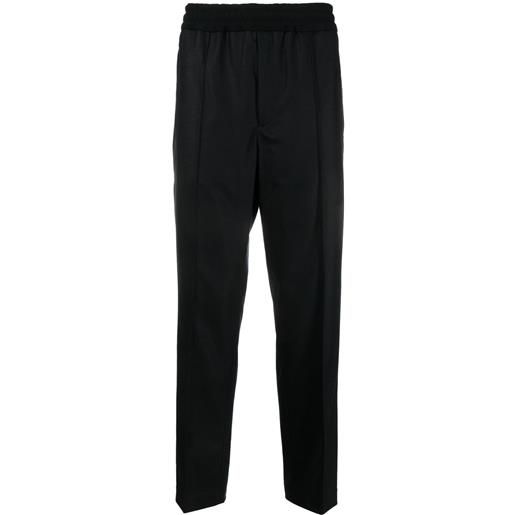 Moncler pantaloni con vita elasticizzata - nero