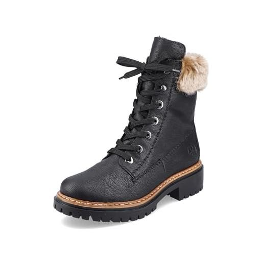 Rieker, hiking, winter boots donna, black, 36 eu