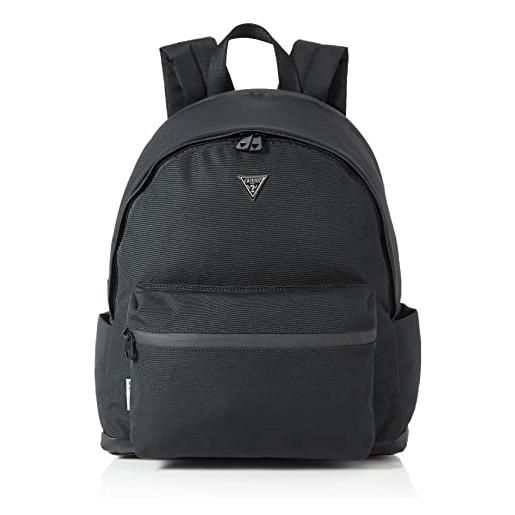 Guess vice round backpack, zaino uomo, black, unica