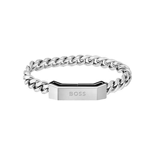 BOSS jewelry braccialetto a catena da uomo collezione carter disponibile in silver s