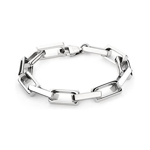 Liebeskind berlin bracciale lj-1082-b-21 argento, 21 cm, acciaio inossidabile, senza gemme