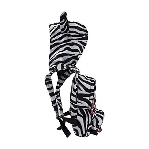MorikukkoMorikukko hooded backpack zebra feather. Unisex - adultozainimulticolore (zebra feather)33x8x40 centimeters (w x h x l)