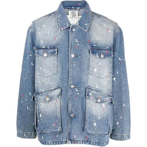 Billionaire Boys Club giacca denim jungle fatigue - blu