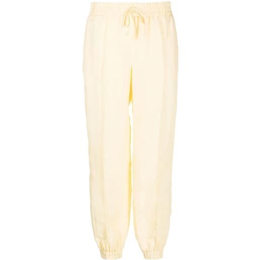 Jil Sander pantaloni sportivi con coulisse - giallo