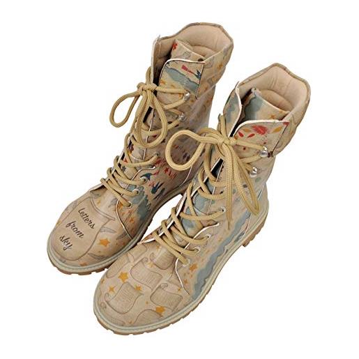 DOGO super boots, stivale a metà polpaccio donna, multicolore, 38 eu