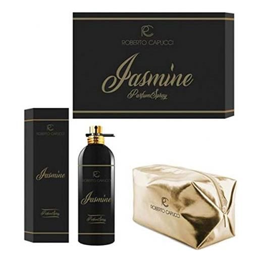 Capucci jasmin pour femme cofanetto parfum spray 100 ml + pochet