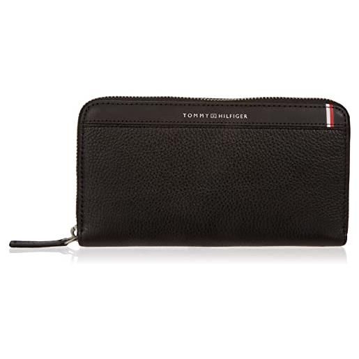 Tommy Hilfiger th central za wallet am0am10469, portafogli uomo, nero (black), os