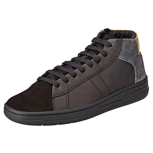 Geox u magnete h, sneakers uomo, nero/grigio (black/anthracite), 44 eu