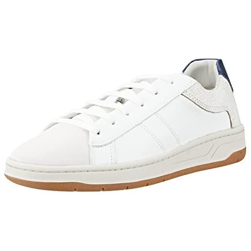 Geox u magnete d, sneakers uomo, bianco (white), 46 eu