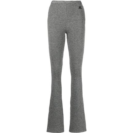 Courrèges pantaloni svasati - grigio