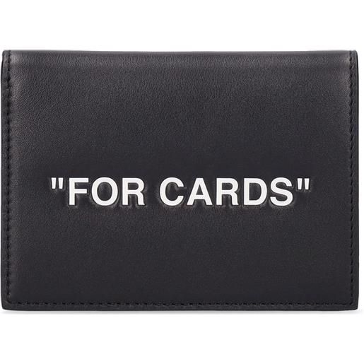OFF-WHITE porta carte di credito for cards in pelle