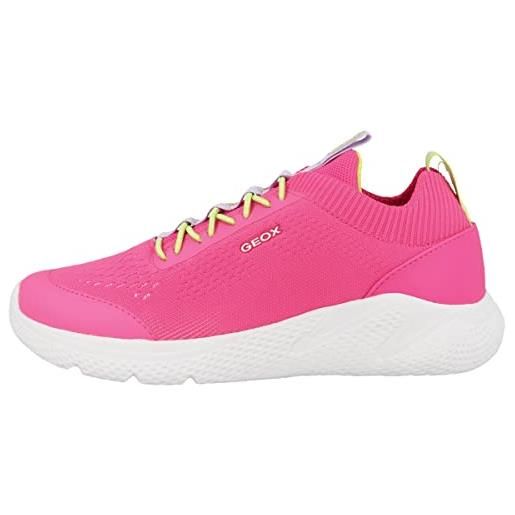 Geox bambina j sprintye girl b sneakers bambine e ragazze, blu/rosa (navy/fuchsia), 33 eu