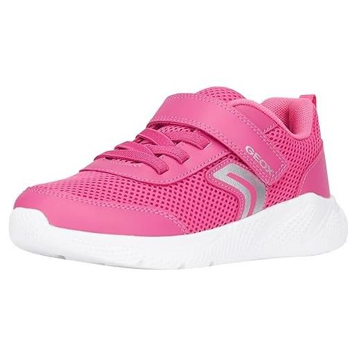 Geox bambina j sprintye girl b sneakers bambine e ragazze, blu/rosa (navy/fuchsia), 31 eu