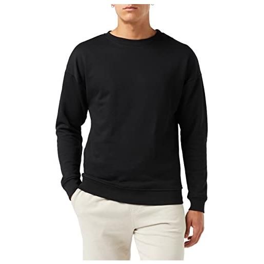 Urban classics felpa uomo oversize a maniche lunghe, maglione per l´inverno, polsini e vita elastici, colore redwine, taglia 5xl