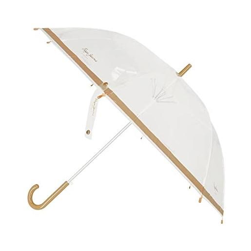 Pepe Jeans lexy ombrello giallo poliestere con bastone in alluminio, giallo, ombrello