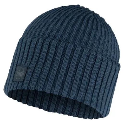 Buff knitted hat rutger steel blue