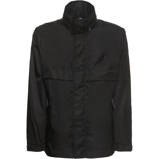BURBERRY giacca homerton in nylon con zip e cappuccio
