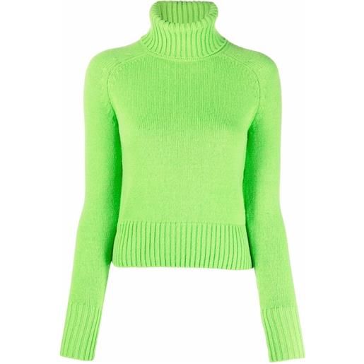 AMI Paris maglione con scollo a imbuto - verde