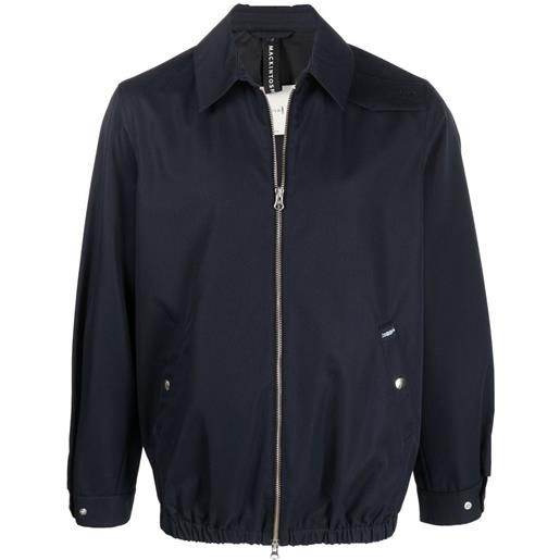 Mackintosh giacca-camicia emmanuel con zip - blu