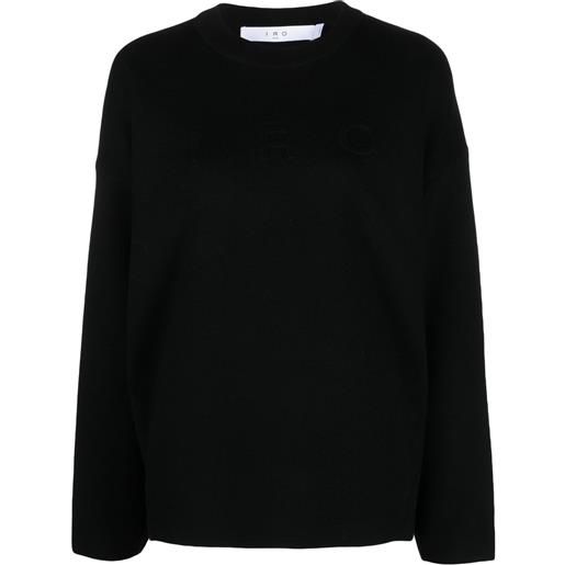 IRO maglione con logo - nero
