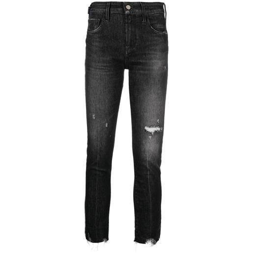 Jacob Cohën jeans con effetto vissuto - nero