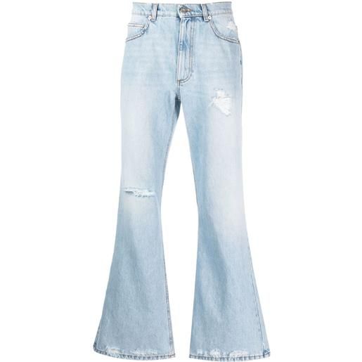 ERL jeans svasati con effetto vissuto - blu
