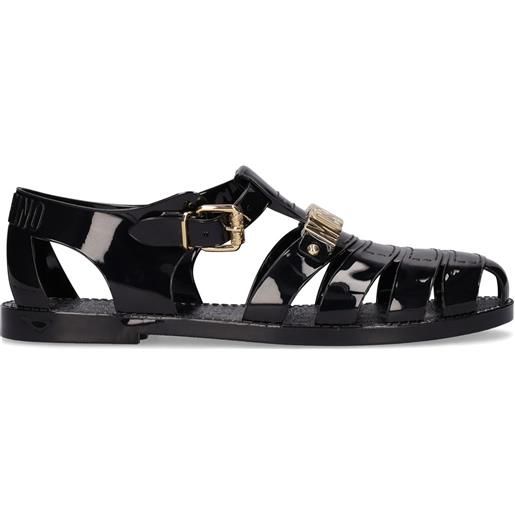 MOSCHINO sandali in pvc con logo