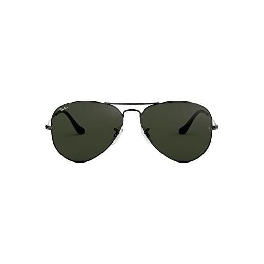 Ray-Ban rb3025 aviator occhiali da sole unisex adulto, grigio (gunmetal 004/51), 58 mm
