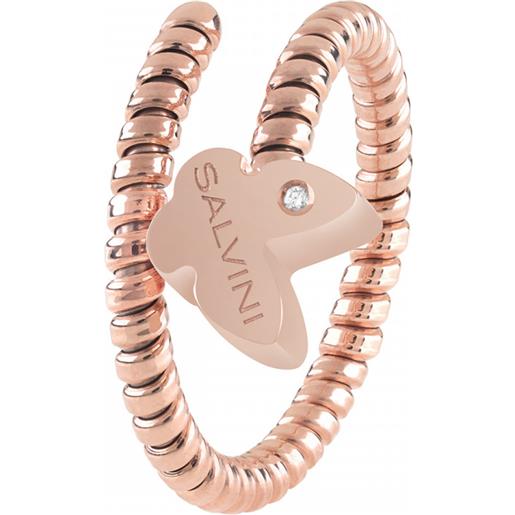 Salvini anello minimal pop in oro rosa con diamante