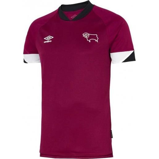 Umbro derby county fc replica short sleeve t-shirt third 22/23 rosso m