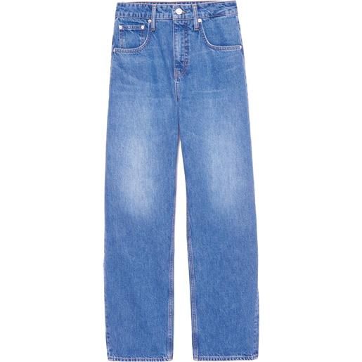 FRAME jeans dritti a vita alta - blu