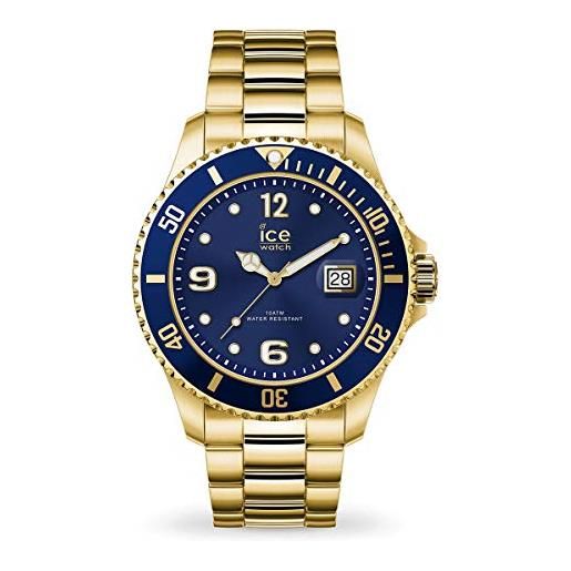 Ice-watch - ice steel gold blue - orologio oro unisex con cinturino in metallo - 016761 (medium)
