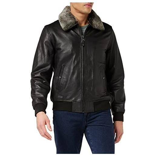 Schott NYC lc930d giacca, nero (black), (taglia produttore: small) uomo