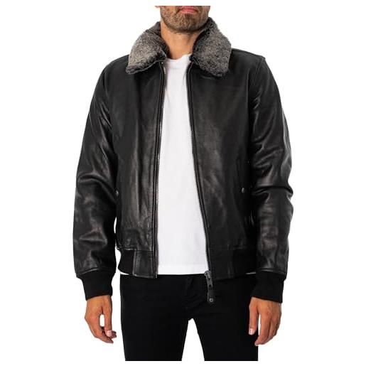 Schott NYC lc930d giacca, nero (black), (taglia produttore: medium) uomo