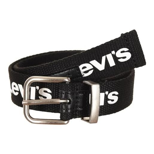 Levi's kids levi's webbing belt cintura bambini e ragazzi, nero, l