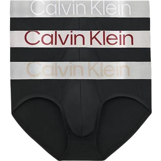 CALVIN KLEIN 3 pack briefs - steel micro