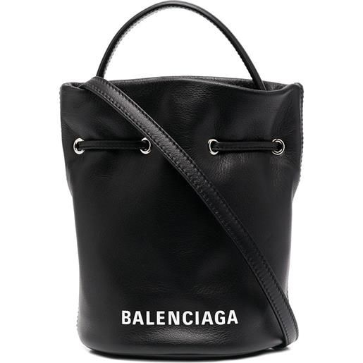 Balenciaga borsa a secchiello everyday xs - nero