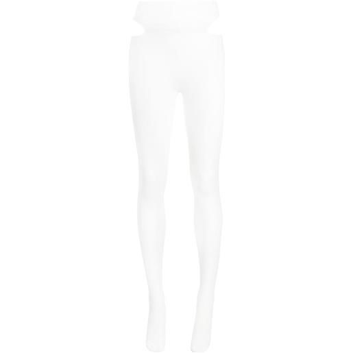 Dion Lee calze con cut-out - bianco