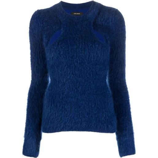 ISABEL MARANT maglione con dettaglio cut-out alford - blu