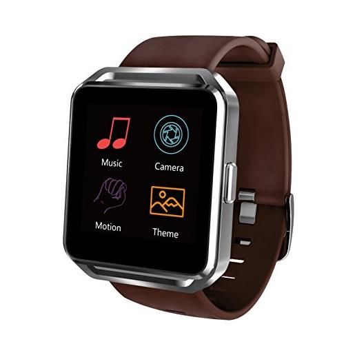 Prixton swb17 - smartwatch bluetooth ios android da 1,54, colore: marrone