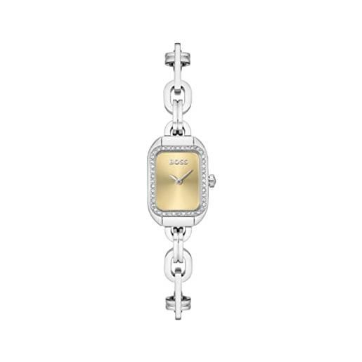 Boss orologio analogico al quarzo da donna con cinturino in acciaio inossidabile argentato - 1502656