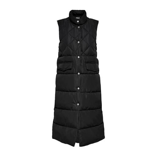 Only gilet trapuntato femminile, nero 1, s