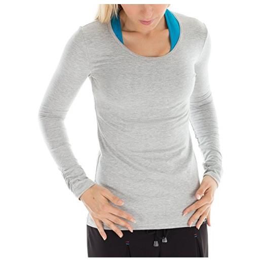Winshape, maglietta maniche lunghe donna, grigio (grey-melange), xl
