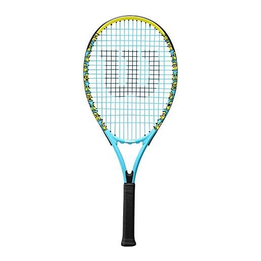 Wilson racchetta da tennis minions xl 113, alluminio, bilanciamento al cuore, 275 g, lunghezza 68,6 cm