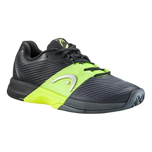 Head revolt pro 4.0 scarpe da tennis, uomo, nero/giallo, 40 eu