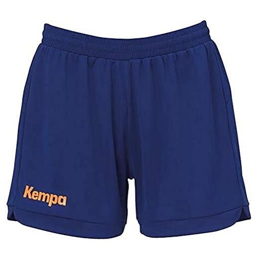Kempa prime shorts women, pantaloncini da pallamano da donna, blu profondo, m