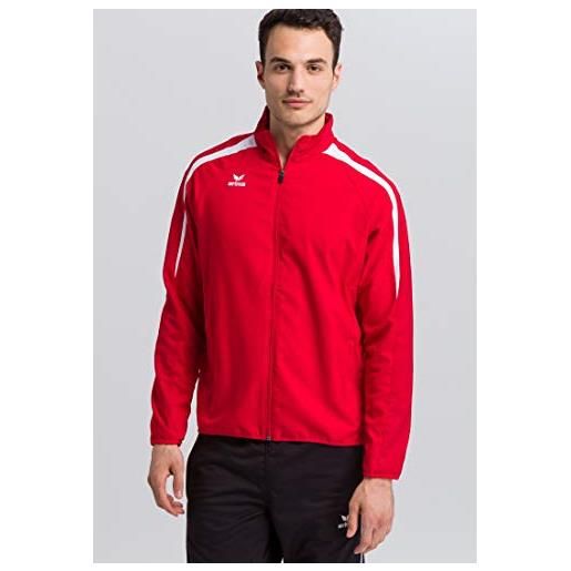 Erima liga line 2.0 giacca di rappresentanza, unisex - adulto, rosso/rosso scuro/bianco, xxl