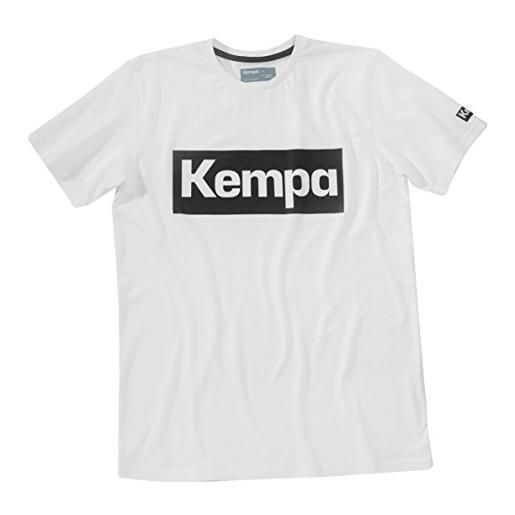 Kempa fansport24 t-shirt promo, maglietta da uomo, bianco, xxs