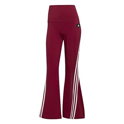 adidas w fi 3s flr pt, pantaloni sportivi donna, legacy burgundy, 2xs